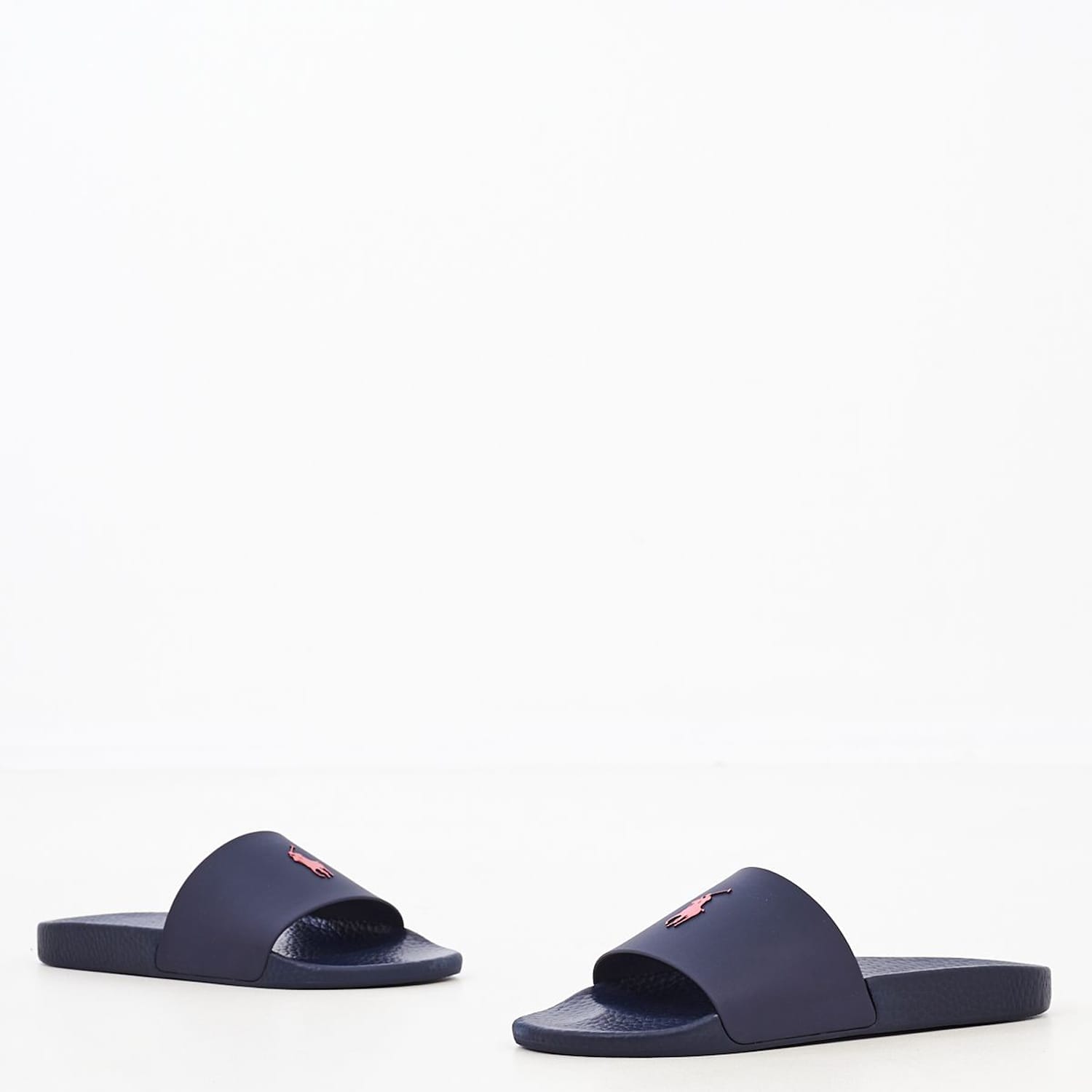 Men Flip Flops & Sandals Slide Blue Rubber Ralph Lauren