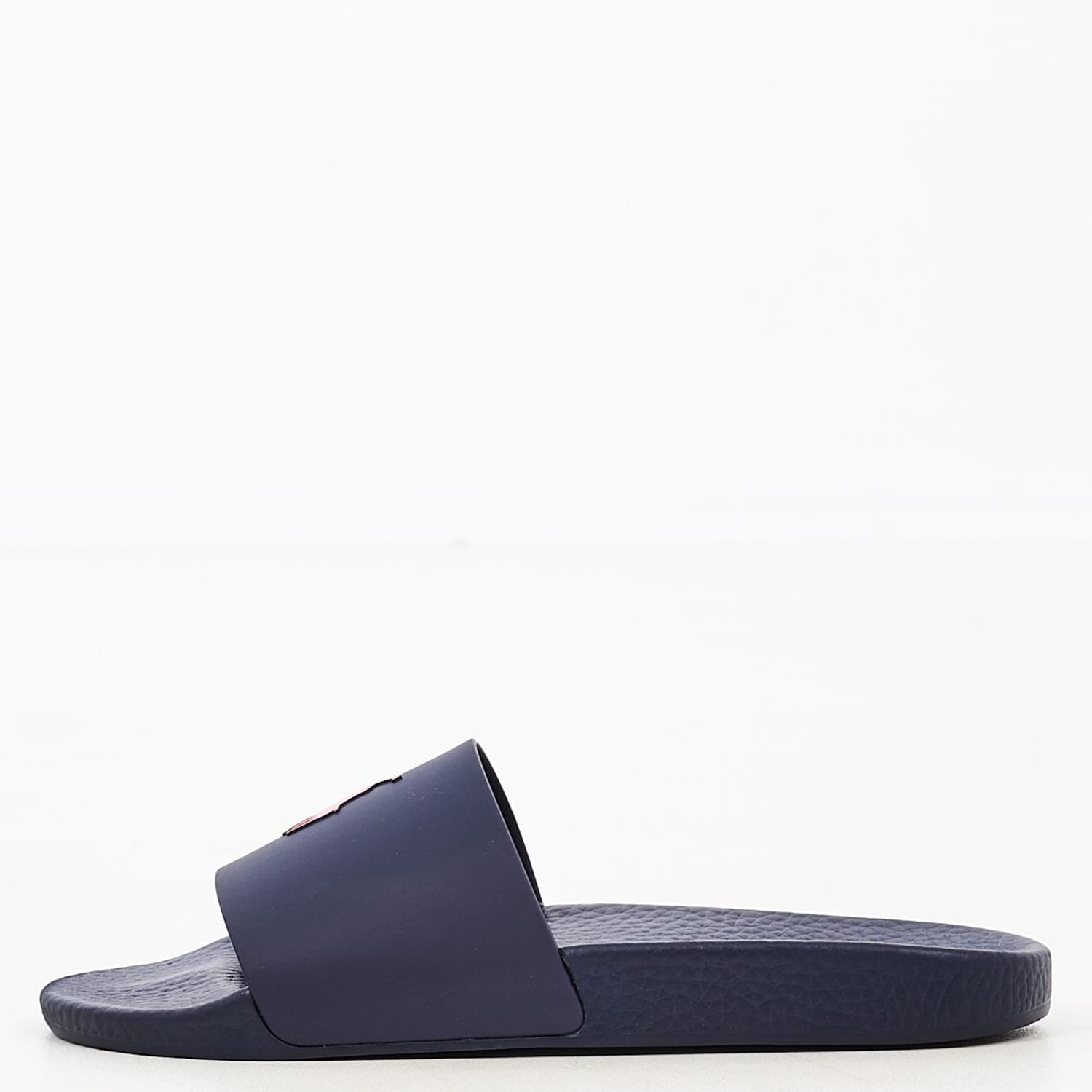 Men Flip Flops & Sandals Slide Blue Rubber Ralph Lauren Flip Flops & Sandals Ralph Lauren Slide-Blue