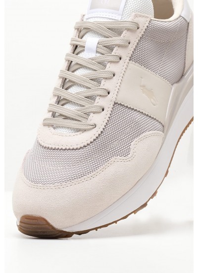 Men Casual Shoes Train.89 Grey Buckskin Ralph Lauren