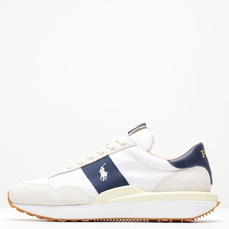 Ανδρικά Παπούτσια Casual Train89 Άσπρο Ύφασμα Ralph Lauren