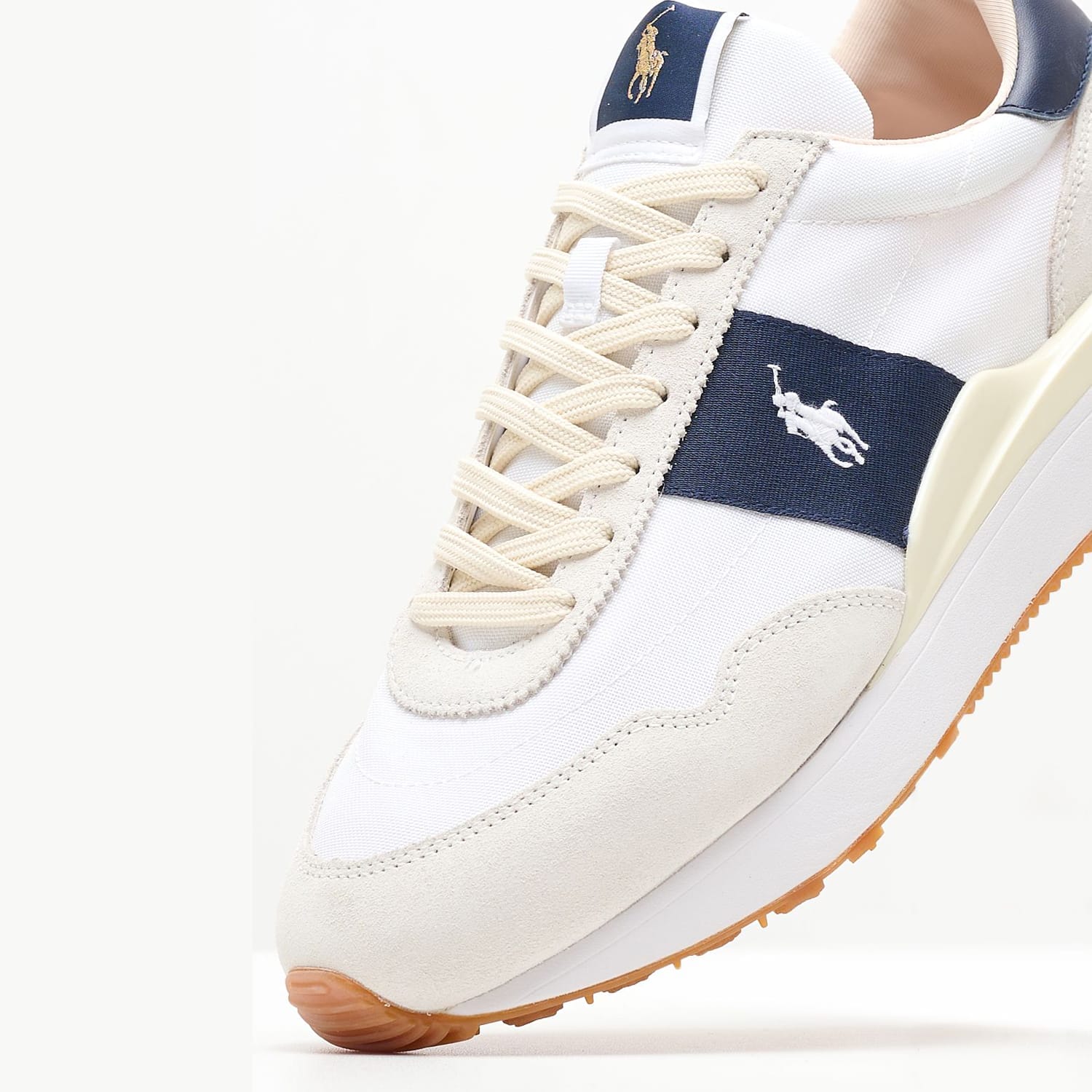 Ανδρικά Παπούτσια Casual Train89 Άσπρο Ύφασμα Ralph Lauren