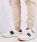 Men Casual Shoes Train89 White Fabric Ralph Lauren