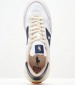 Men Casual Shoes Train89 White Fabric Ralph Lauren