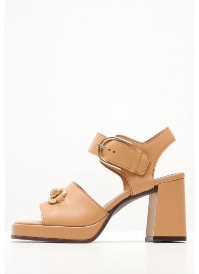 Γυναικεία Πέδιλα Ψηλά Ilov3 Ασημί ECOleather Nine West