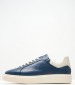 Men Casual Shoes 241001 Blue Leather La Martina