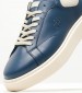 Men Casual Shoes 241001 Blue Leather La Martina