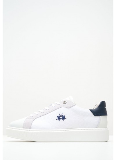 Παιδικά Παπούτσια Casual Flag.Lowcut Μπλε ECOleather Tommy Hilfiger