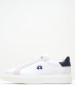 Men Casual Shoes 241002 White Leather La Martina