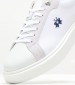 Men Casual Shoes 241002 White Leather La Martina
