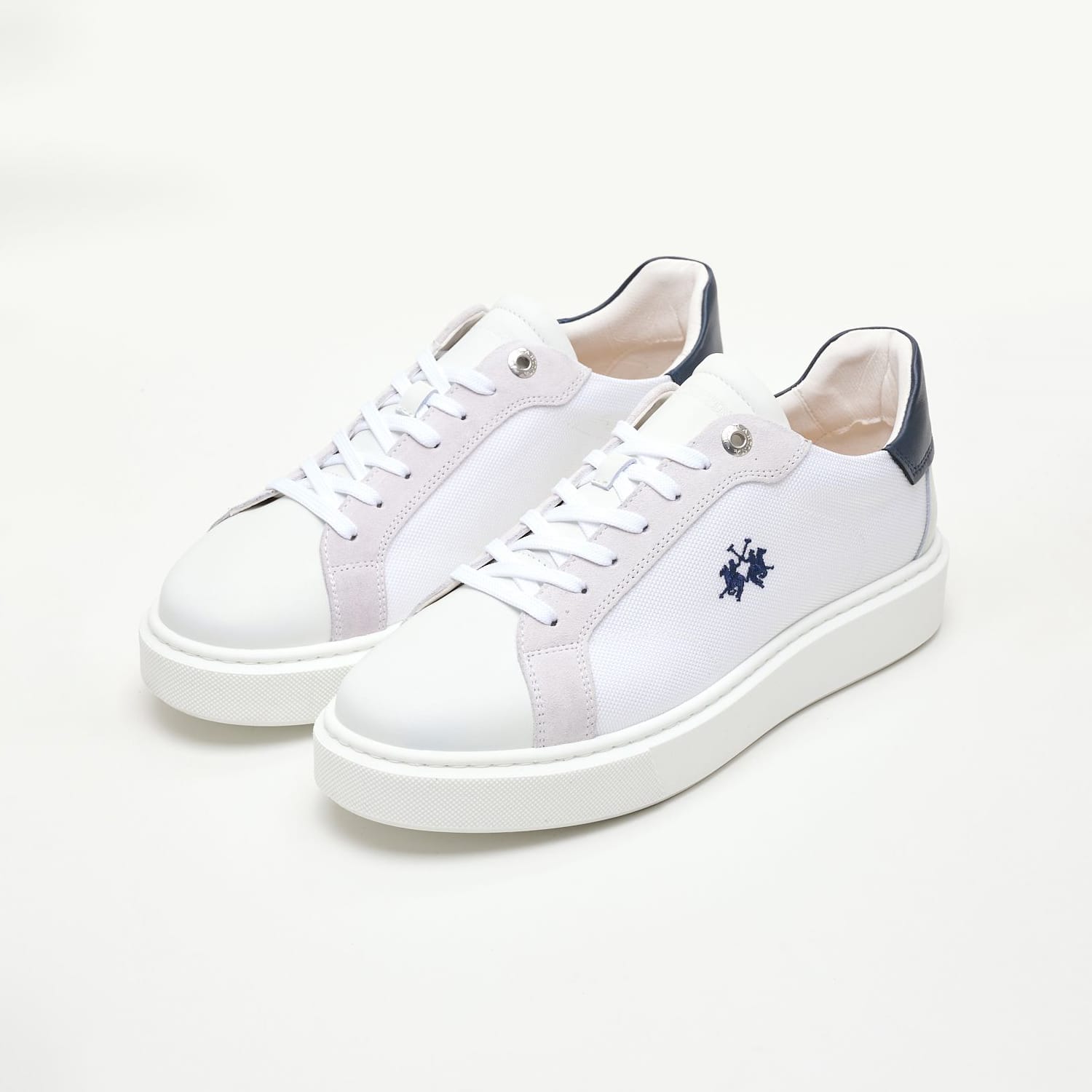 Men Casual Shoes 241002 White Leather La Martina Men Casual Shoes 241002 White Leather La Martina