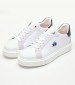 Men Casual Shoes 241002 White Leather La Martina