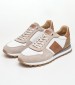 Men Casual Shoes 241071 Beige Leather La Martina