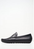 Men Moccasins 241090 Black Leather La Martina