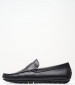 Men Moccasins 241090 Black Leather La Martina