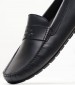 Men Moccasins 241090 Black Leather La Martina