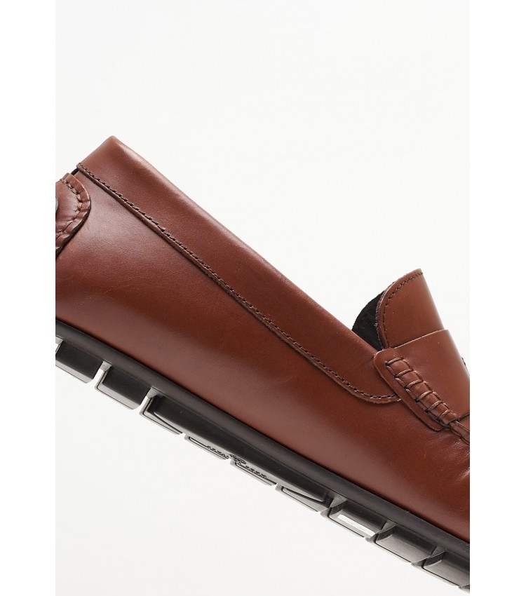 Men Moccasins 241090 Brown Leather La Martina