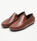 Men Moccasins 241090 Brown Leather La Martina