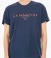 Men T-Shirts Lam1987 DarkBlue Cotton La Martina
