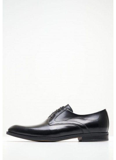 Men Shoes 1508 Black Leather Damiani