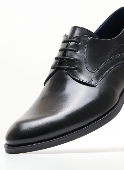 Men Shoes 1508 Black Leather Damiani