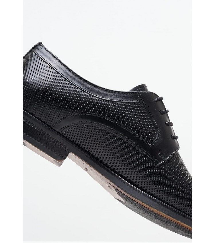 Men Shoes 1509 Black Leather Damiani