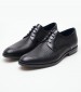 Men Shoes 1509 Black Leather Damiani