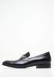 Men Moccasins 3106 Black Leather Damiani