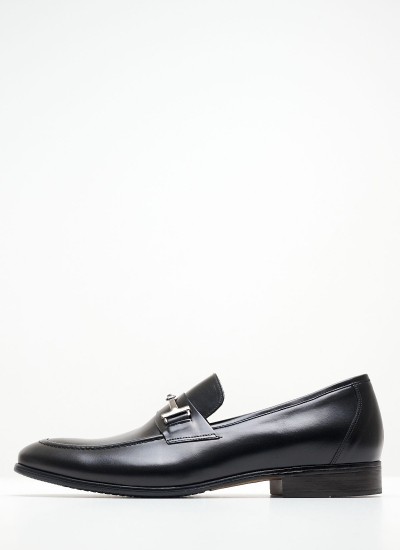 Men Moccasins 3106 Black Leather Damiani