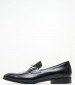 Men Moccasins 3106 Black Leather Damiani