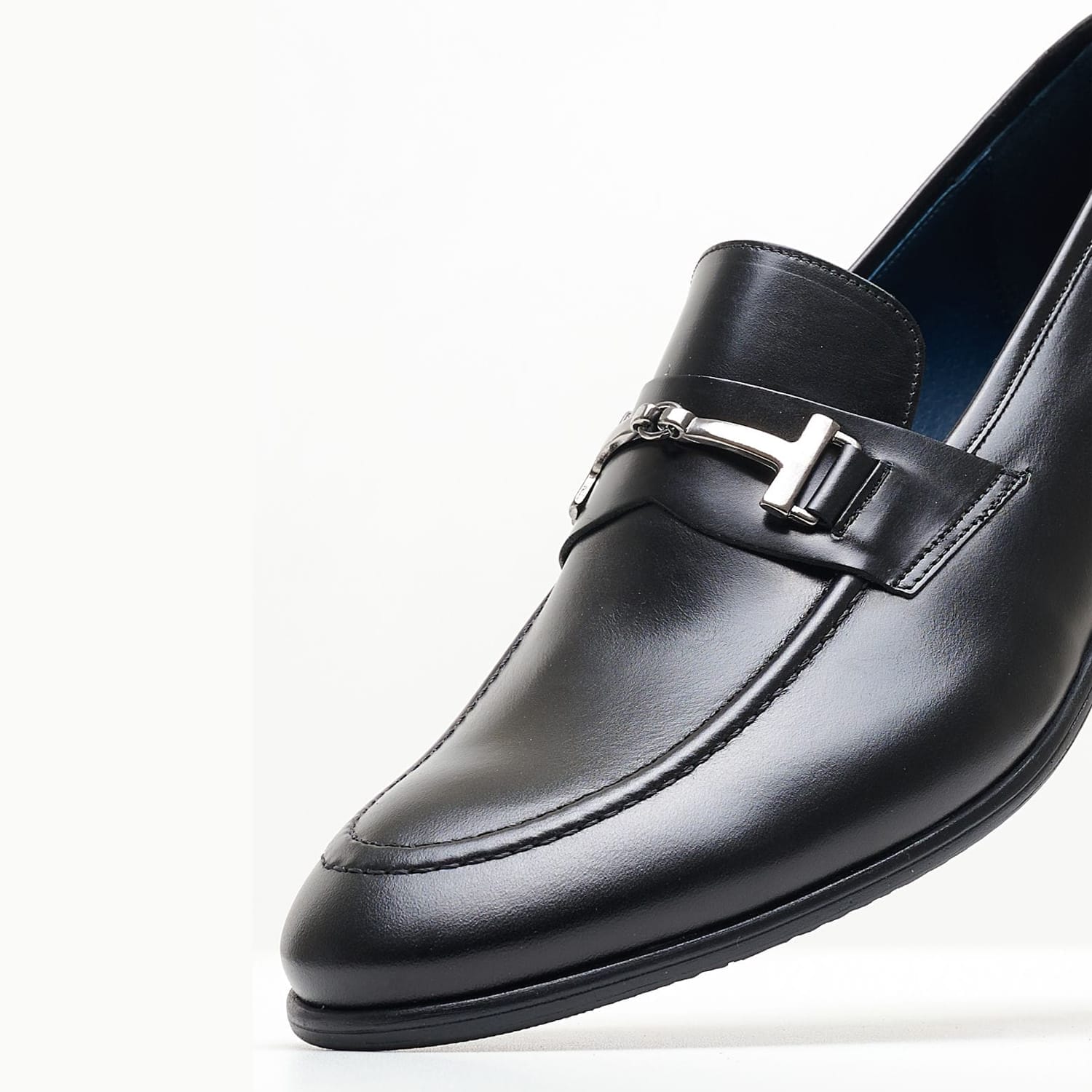 Men Moccasins 3106 Black Leather Damiani