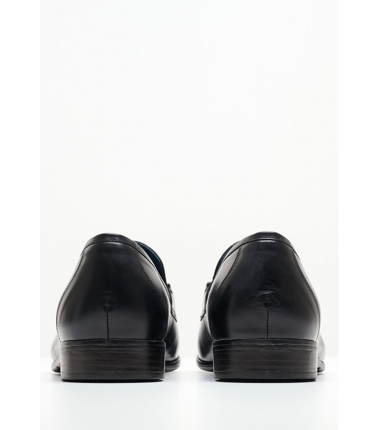 Men Moccasins 3106 Black Leather Damiani