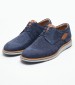 Men Shoes 6000 Blue Oily Leather Damiani