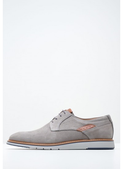 Men Shoes 6000 Grey Oily Leather Damiani