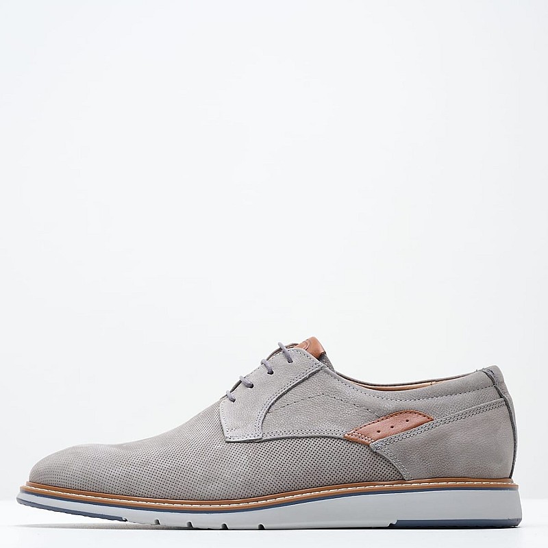 Men Shoes 6000 Grey Oily Leather Damiani