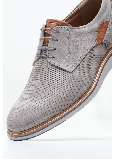 Men Shoes 6000 Grey Oily Leather Damiani