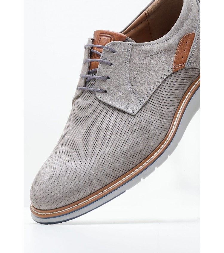 Men Shoes 6000 Grey Oily Leather Damiani