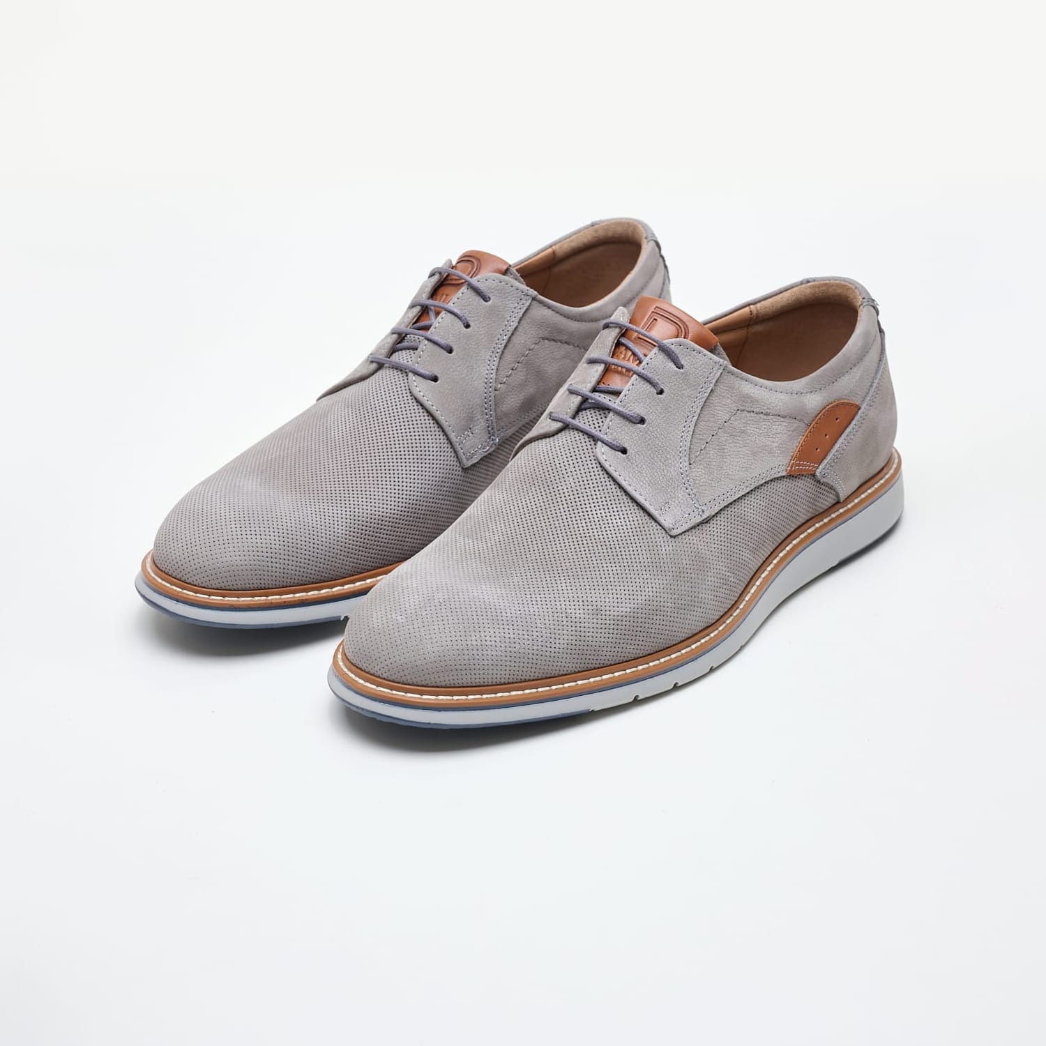 Men Shoes 6000 Grey Oily Leather Damiani