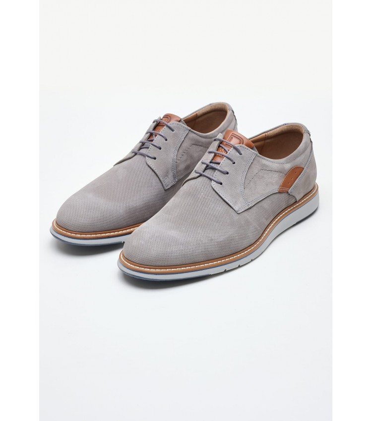 Men Shoes 6000 Grey Oily Leather Damiani