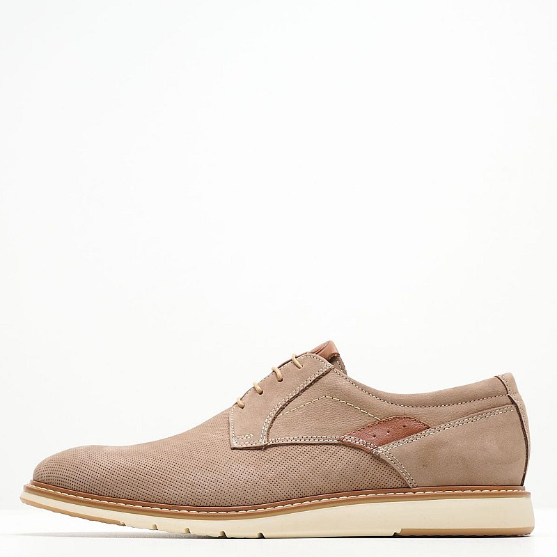 Men Shoes 6000 Taupe Oily Leather Damiani
