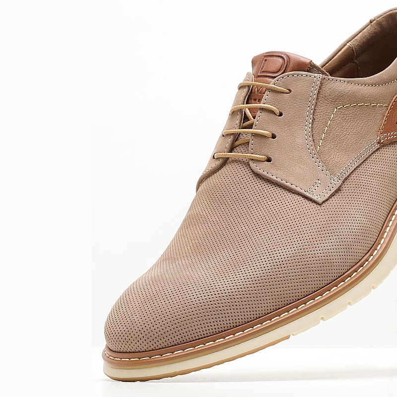 Men Shoes 6000 Taupe Oily Leather Damiani