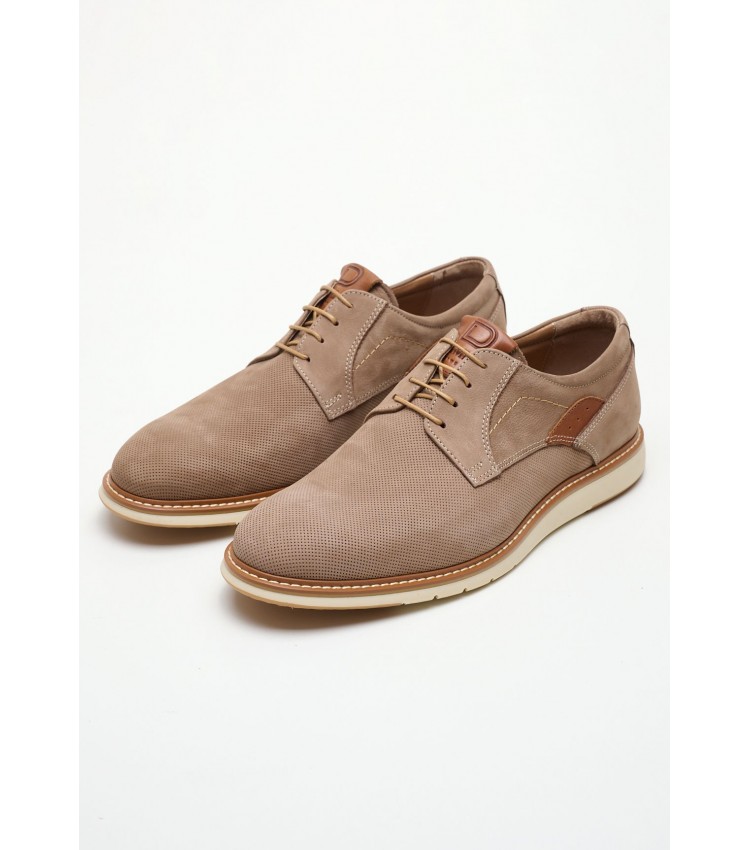 Men Shoes 6000 Taupe Oily Leather Damiani