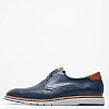 Men Shoes 6002 Blue Leather Damiani