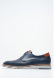 Men Shoes 6002 Blue Leather Damiani