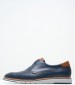 Men Shoes 6002 Blue Leather Damiani