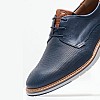 Men Shoes 6002 Blue Leather Damiani