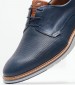 Men Shoes 6002 Blue Leather Damiani