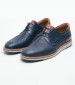 Men Shoes 6002 Blue Leather Damiani