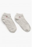 Men Socks Ankle.2pack Grey Cotton GANT