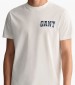 Men T-Shirts Arch.Script White Cotton GANT