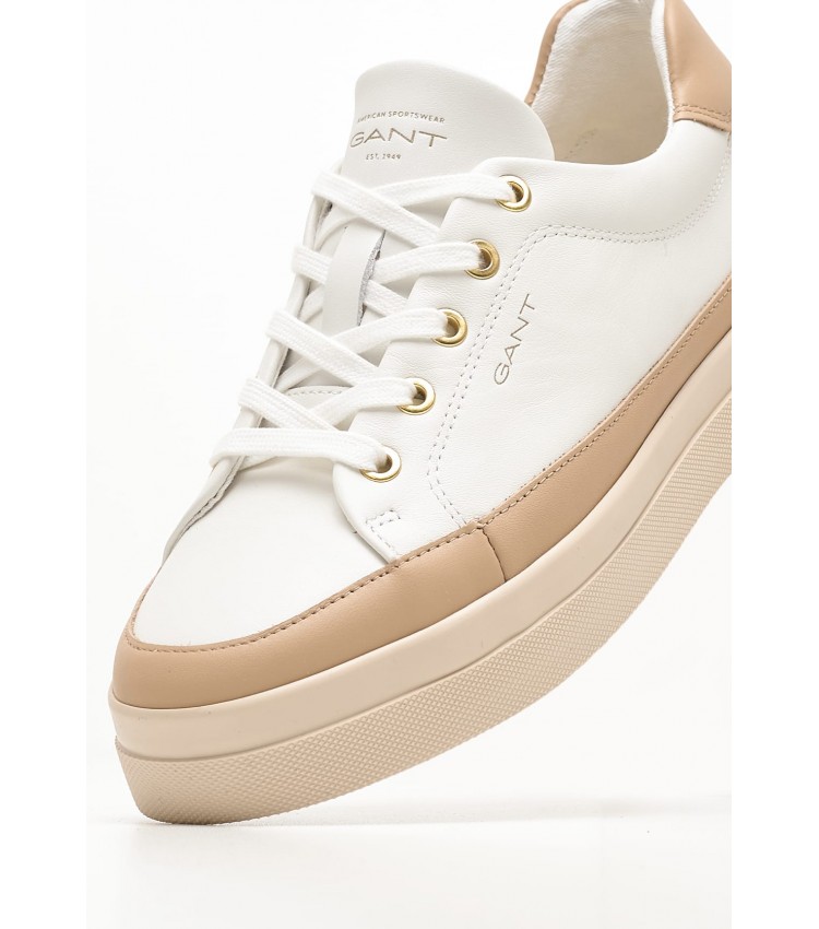 Women Casual Shoes Avona White Leather GANT